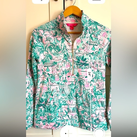 LILLY PULITZER Cotton Popover Pastel Size XS Resortwear Preppy Beach - Picture 6 of 6